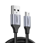 Kép 1/7 - UGREEN USB-Micro USB kábel, QC 3.0, 2,4A, 0,25m (fekete)