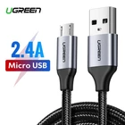 Kép 2/7 - UGREEN USB-Micro USB kábel, QC 3.0, 2,4A, 0,25m (fekete)