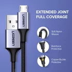 Kép 6/7 - UGREEN USB-Micro USB kábel, QC 3.0, 2,4A, 0,25m (fekete)