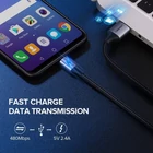 Kép 3/7 - UGREEN USB-Micro USB kábel, QC 3.0, 2,4A, 0,25m (fekete)