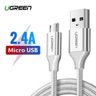 Kép 2/7 - UGREEN USB-Micro USB kábel, QC 3.0, 2.4A, 2m (fehér)