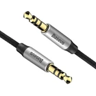 Kép 2/7 - Baseus Yiven AUX 3,5 mm mini jack audio kábel, 1m (fekete-ezüst)