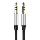 Kép 5/7 - Baseus Yiven AUX 3,5 mm mini jack audio kábel, 1m (fekete-ezüst)