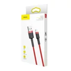 Kép 7/8 - Baseus Cafule 2.4A Lightning USB-kábel 0.5m (piros)