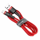 Kép 4/8 - Baseus Cafule 2.4A Lightning USB-kábel 0.5m (piros)