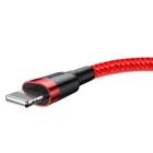 Kép 2/8 - Baseus Cafule 2.4A Lightning USB-kábel 0.5m (piros)