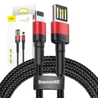 Kép 6/6 - Baseus Cafule 2,4A 1 m-es Lightning USB-kábel (kétoldalas) (fekete és piros)
