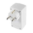 Kép 2/2 - Home NV 131/WH hálózati elosztó, 3 aljzat, 2 EURO aljzat, 1 védőérintkezős aljzat (max. 3680W), fehér