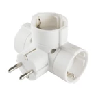 Kép 2/2 - Home TPF-36 földelt hálózati "T" elosztó, 3 db földelt aljzat, 250 V~, max. 16 A, max. 3680 W