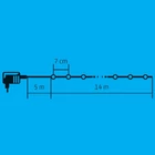 Kép 5/5 - Home LED 208C/WW LED-es fényfüzér, 14 m / 200 db melegfehér LED, 8 fényprogram, zöld vezeték, hálózati adapter, kül- és beltéri kivitel