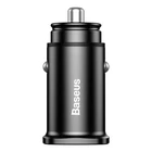 Kép 3/4 - Ładowarka samochodowa Baseus Square 2xUSB QC3.0 5A 30W (czarna)