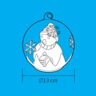Kép 3/3 - Home GLG 13/RD LED-es figurás üveggömb, piros, beltéri kivitel, 13cm átmérő, 1 db színváltó LED