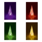 Kép 2/3 - Home CDM 12 LED-es fenyőfa asztali dísz, 12cm, 3D akril dekoráció