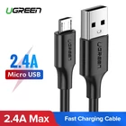 Kép 2/7 - UGREEN USB-Micro USB kábel, QC 3.0, 2.4A, 0.50m (fehér)