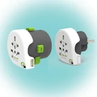 Kép 3/10 - Q2POWER 2.100130 utazóadapter, Qdapter 360 USB, két készülék a szettben_ Qdapter (USB aljzattal) és World to Europe