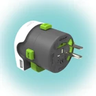 Kép 2/10 - Q2POWER 2.100130 utazóadapter, Qdapter 360 USB, két készülék a szettben_ Qdapter (USB aljzattal) és World to Europe