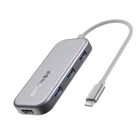 Kép 2/3 - Adapter 7 az 1-ben Blitzwolf BW-TH5 Hub USB-C 3xUSB 3.0-hoz, HDMI, USB-C PD, SD, microSD