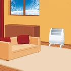 Kép 2/2 - Home FKM 450 elektromos fagyőr fűtőtest, 450W, mechanikus termosztát, IP20 védelem, fehér