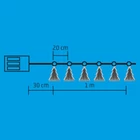 Kép 2/2 - Home MRLC 6/T LED-es fenyőfa fényfüzér, 1 m / 72 db hidegfehér LED, alagúthatású fenyődísszel, állófényű, átlátszó vezeték, elemes, beltéri kivitel
