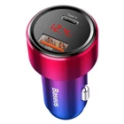 Kép 1/8 - Ładowarka samochodowa Baseus Magic USB + USB-C QC 4.0  PD 45W (czerwono-niebieska)