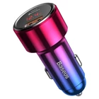 Kép 5/8 - Ładowarka samochodowa Baseus Magic USB + USB-C QC 4.0  PD 45W (czerwono-niebieska)