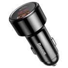Kép 5/8 - Baseus Magic USB + USB-C autós töltő, QC 4.0, PD, 45W (fekete)