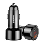 Kép 3/8 - Baseus Magic USB + USB-C autós töltő, QC 4.0, PD, 45W (fekete)