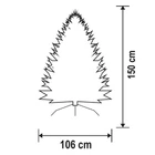 Kép 3/3 - Home KMF 4/150 műfenyő, 150 cm magasság, 106 cm átmérő