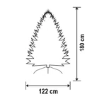 Kép 3/3 - Home KMF 4/180 műfenyő, 180 cm magasság, 122 cm átmérő