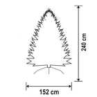 Kép 3/3 - Home KMF 4/240 műfenyő, 240 cm magasság, 152 cm átmérő