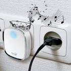 Kép 2/3 - Home DB 2050AC vezeték nélküli csengő, 230V, 200 m hatótáv, 36 dallam, 5 fokozatú hangerő, fényjelzés