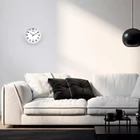 Kép 2/2 - Btech BH-90 falióra, 20 cm átmérő, fehér számlap, fehér keret, műanyag