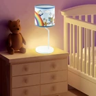 Kép 2/5 - Home Kids BB AL01 asztali lámpa, Bogyó és Babóca, fém + műanyag test, vászon búra, E14, max. 25 W,