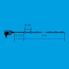 Kép 3/3 - Home KII 50/WW LED-es fényfüzér, 4 m / 50 db melegfehér LED, állófényű, zöld vezeték, hálózati adapter, beltéri kivitel