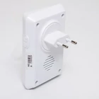 Kép 3/3 - Home DBK 1000AC vezeték nélküli csengő, elem nélküli, 100m hatótáv, 20 dallam, 3-fokozatú hangerő, kék LED, kinetikus nyomógomb, 230V-os tápellátás
