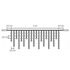 Kép 2/3 - Home KSF 200/WH LED-es fényfüggöny, 4 m / 200 db hidegfehér LED, állófényű, fekete vezeték, sorolható, kül- és beltéri kivitel