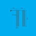 Kép 3/3 - Home MLF 400/WW micro LED-es fényfüggöny, 2x2 m / 400 db melegfehér micro LED, átlátszó vezeték, hálózati adapter, kül- és beltéri kivitel