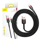 Kép 11/11 - Baseus Cafule 2.4A Lightning USB-kábel 1m (fekete-piros)