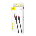 Kép 9/11 - Baseus Cafule 2.4A Lightning USB-kábel 1m (fekete-piros)