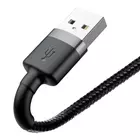 Kép 5/11 - Kabel Lightning USB Baseus Cafule 2,4A 1m (szaro-czarny)