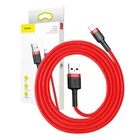 Kép 11/11 - Kabel Lightning USB Baseus Cafule 2A 3m (czerwony)