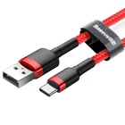 Kép 3/9 - Baseus Cafule USB-USB-C kábel, 2A, 3m (piros)