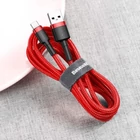 Kép 8/9 - Baseus Cafule USB-USB-C kábel, 2A, 3m (piros)