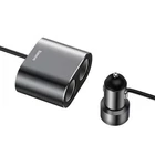 Kép 4/6 - Baseus 2xUSB szivargyújtó elosztó, 3,1A, 100W (fekete)