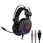 Kép 2/6 - Havit GAMENOTE H2016D RGB USB + 3,5 mm-es gamer fejhallgató