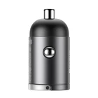 Kép 5/10 - Baseus Tiny Star mini autós töltő, USB, QC 3.0, 30 W (szürke)