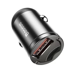Kép 2/10 - Baseus Tiny Star mini autós töltő, USB, QC 3.0, 30 W (szürke)