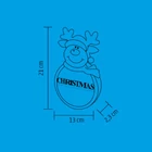 Kép 3/3 - Home KLW 21 R ajtódísz, ablakdísz, fa, rénszarvas forma, 4 db LED, lézervágott, kapcsolható
