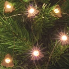 Kép 3/6 - Home ML 23/WW micro LED-es fényfüzér, 1,9 m / 20 db melegfehér LED, rénszarvas, harang, angyal, hópehely fa figurákkal, átlátszó vezeték, elemes, beltéri kivitel