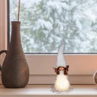 Kép 2/3 - Home KDC 27 kerámia-plüss angyalka dekoráció, 1 db LED